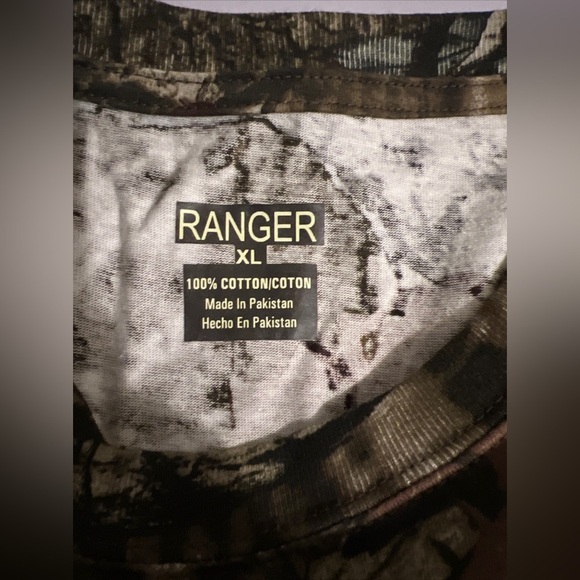 Men’s Camo Ranger  Mossy Oak Infinity Size X Large Short Sleeve T-Shirt NEW NWT - Picture 2 of 7